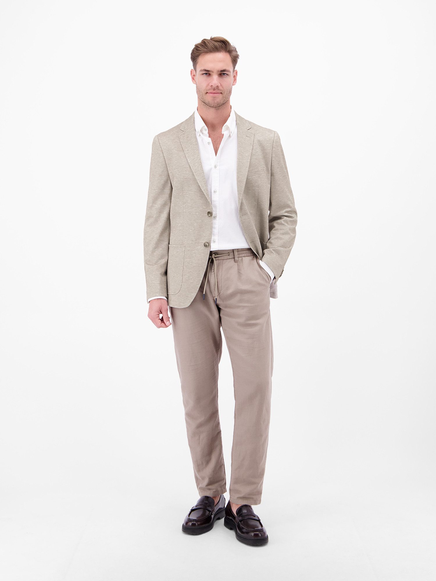 LERROS Jerseysakko Leichter Jersey-Blazer mit bedrucktem Futter Jersey mit Stretchanteil, bedrucktes Innenfutter, 2-Knopf-Design – Bild 5 von 5
