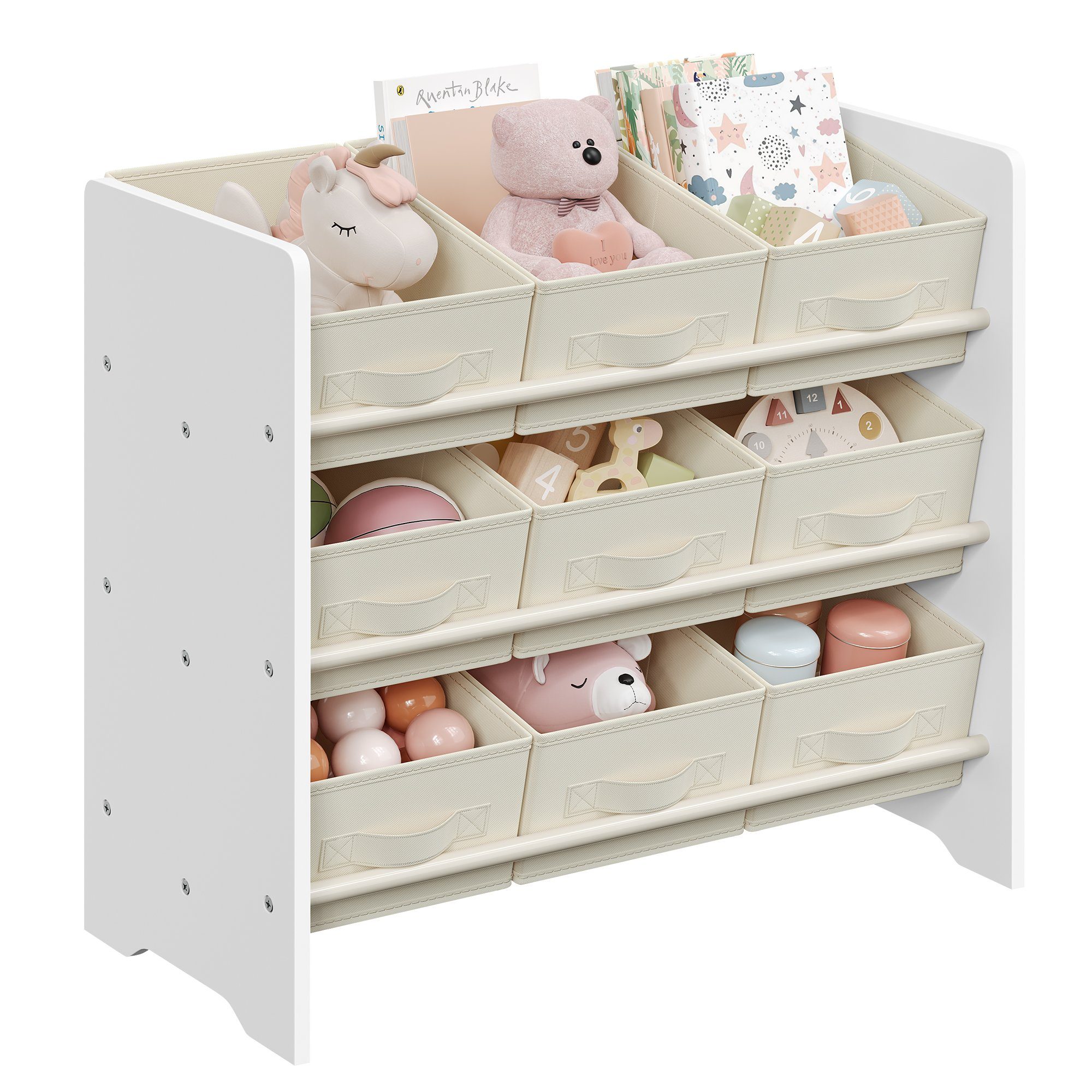 SONGMICS Spielzeugtruhe Kinderregal Bücherregal Kinder, mit günstig online kaufen
