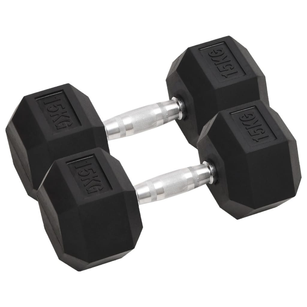 Hantel Kurzhanteln 2 Stk 30 kg Gusseisen Fitness Training Gewicht Kraftsporr
