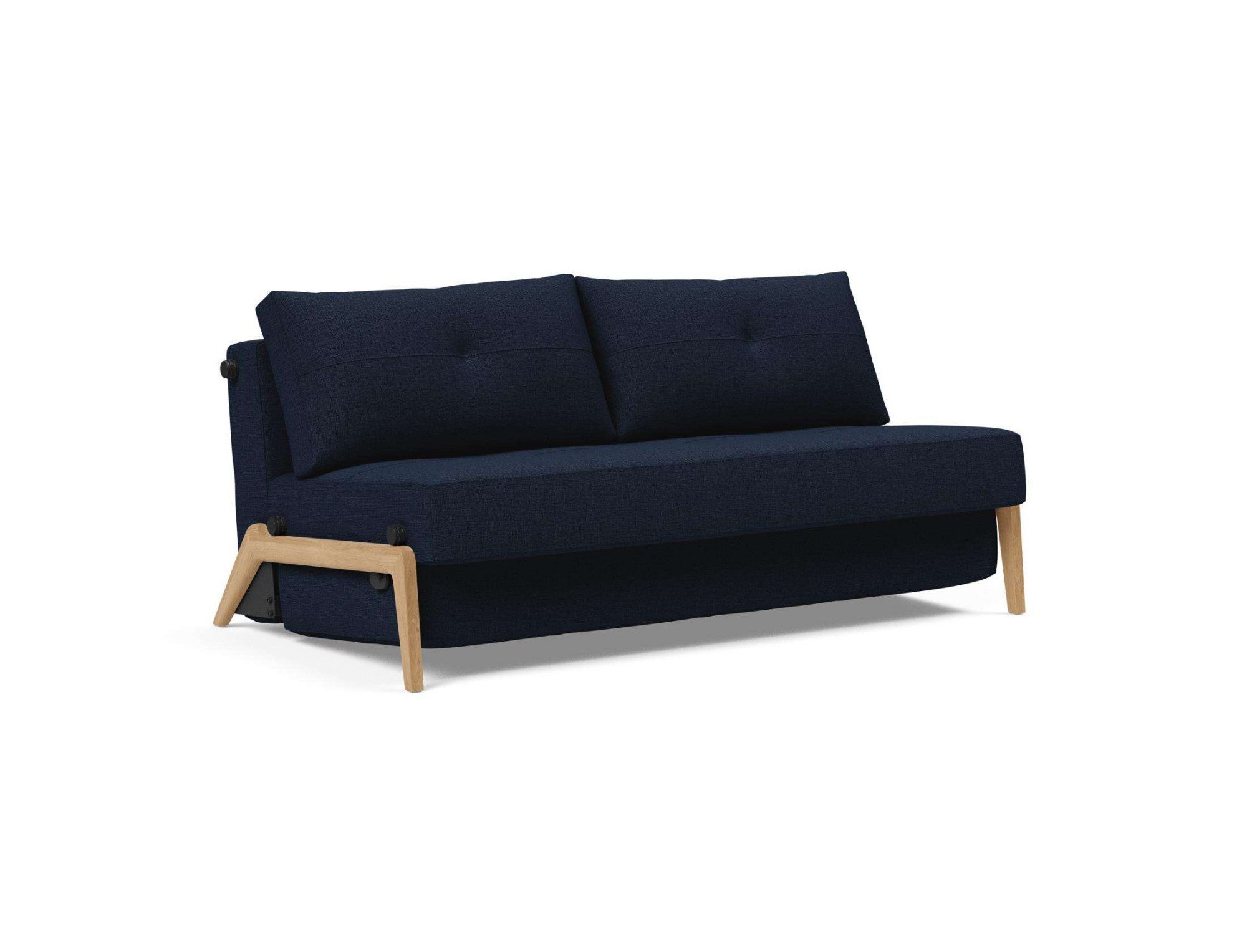 INNOVATION LIVING ™ Schlafsofa Cubed Klappsofa, hochwertige Schlaffunktion, Design und extra Komfort, Frontauszug, sehr platzsparend, abgewinkelt Sitzen, waagerecht liegen