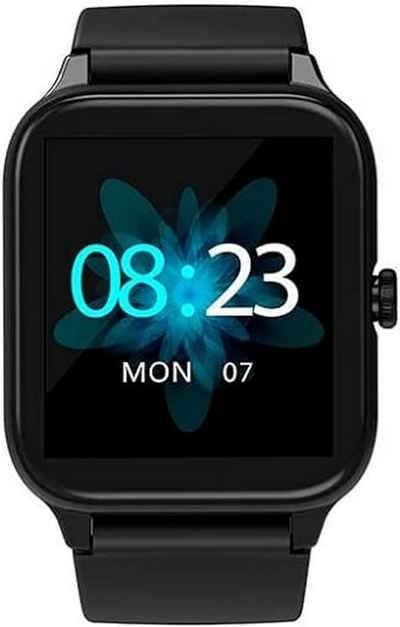blackview Akkulaufzeit: 7-10 Tage mit Bluetooth, 30 Tage im Standby Smartwatch (1,28 Zoll), Elegantes Design Herzgesundheit und Langanhaltende Batterielaufzeit