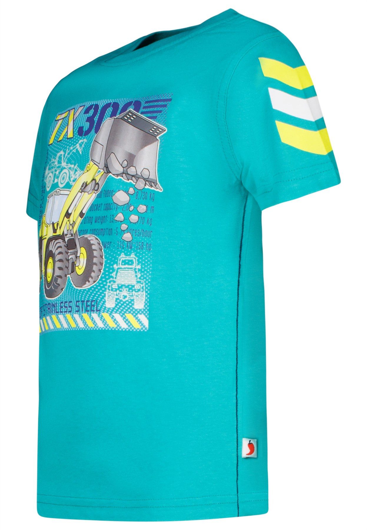 SALT AND PEPPER T-Shirt Salt & Pepper Jungen leuchtender Bagger Print T-Shirt golf green (1-tlg)