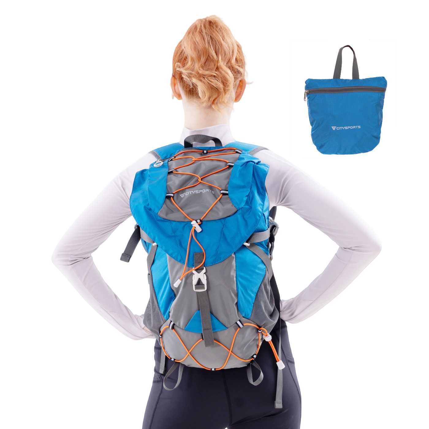 CITYSPORTS Wanderrucksack Rucksack mit Rückenbelüftung Trekkingrucksack Sports packback, aus atmungsaktivem Camping Rucksack Fahrradrucksack, Sportrucksack