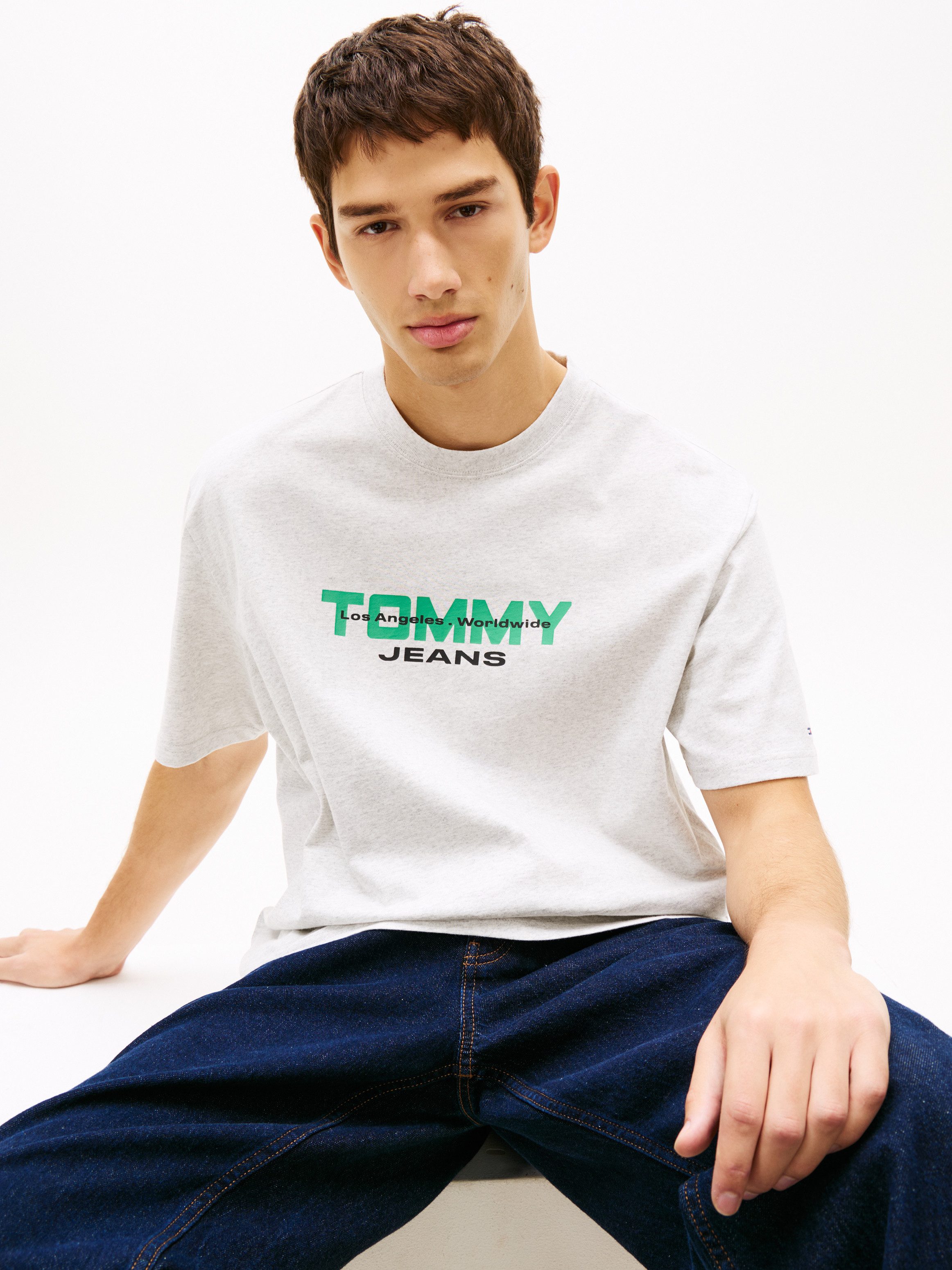 Tommy Jeans T-Shirt TJM 90S BLOCK Relaxed fit mit Rundhalsausschnitt günstig online kaufen