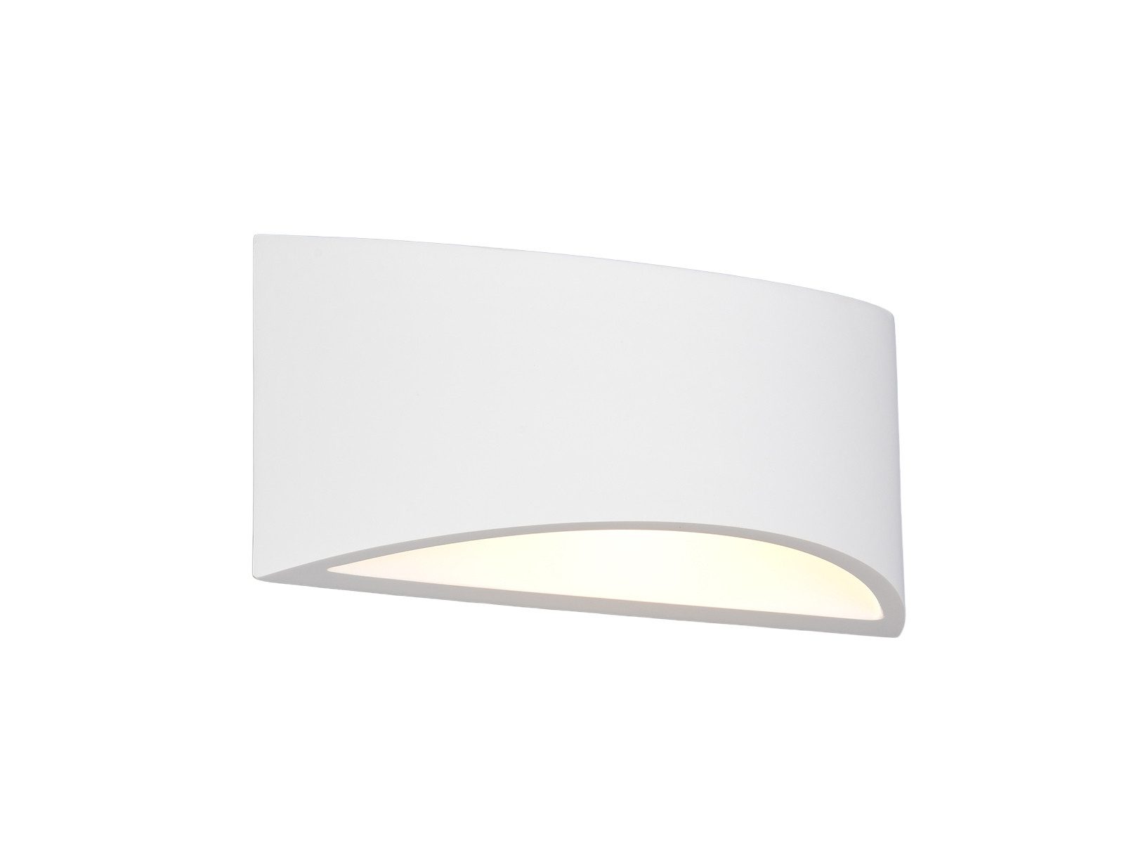 TRIO Leuchten LED Wandleuchte aus Gips, bemalbar, Breite 30cm, Dimmfunktion, LED wechselbar, Warmweiß, Up and Down Innen Wandbeleuchtung indirekt inkl. Leuchtmittel
