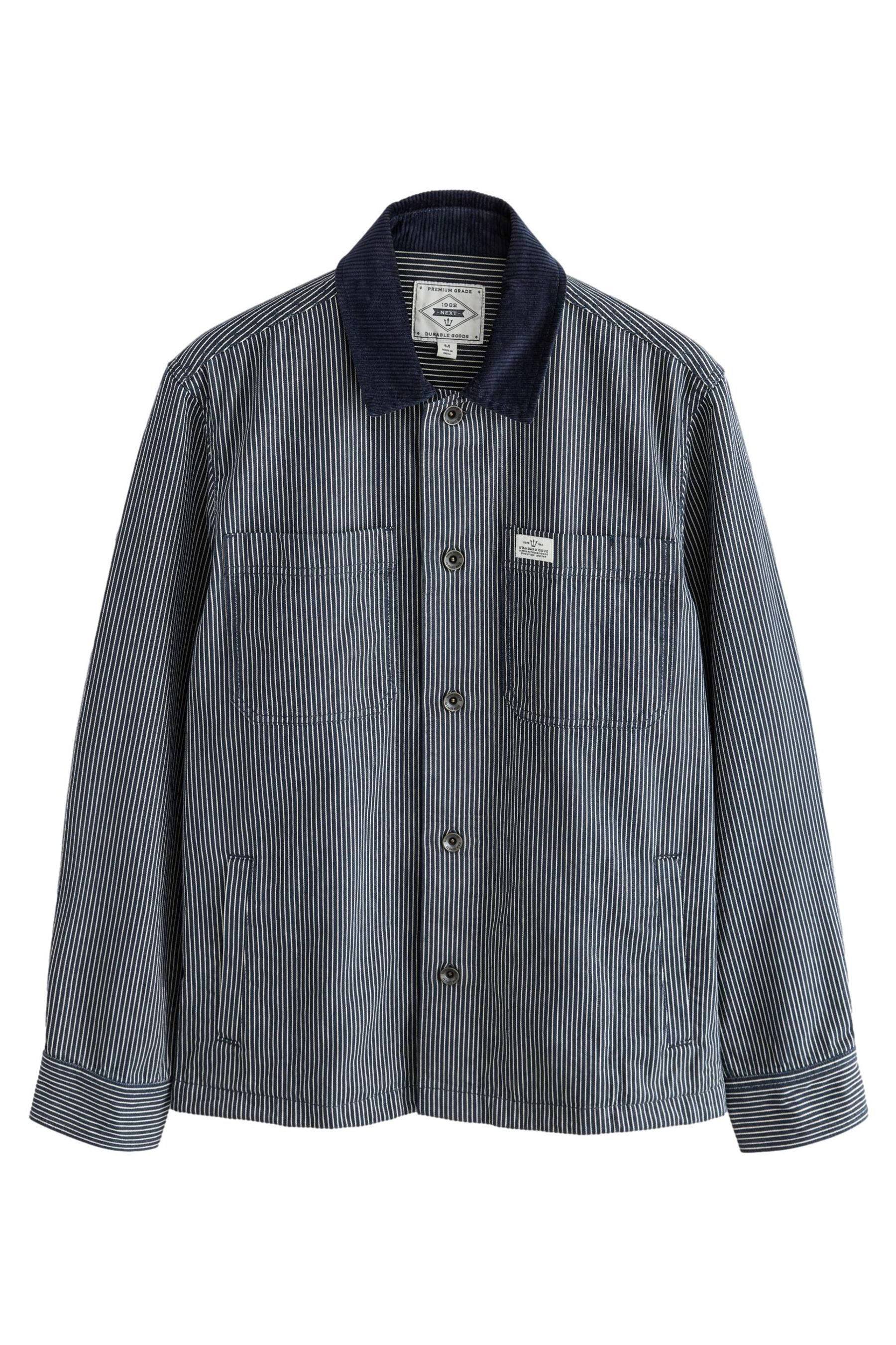 Hemdjacke Jacke 100 % Baumwolle mit Cordkragen