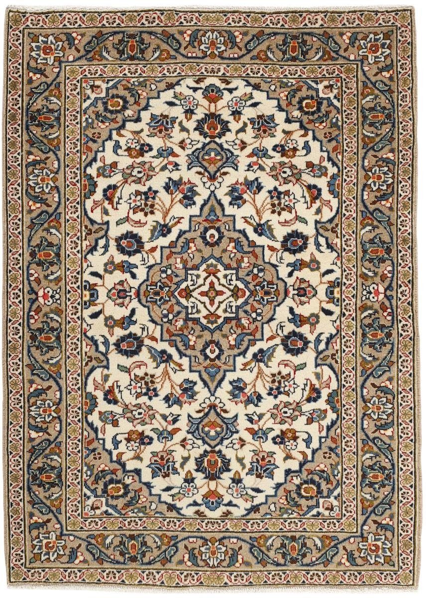 Orientteppich Keshan 100x140 Handgeknüpfter Orientteppich / Perserteppich, Nain Trading, rechteckig, Höhe: 12 mm