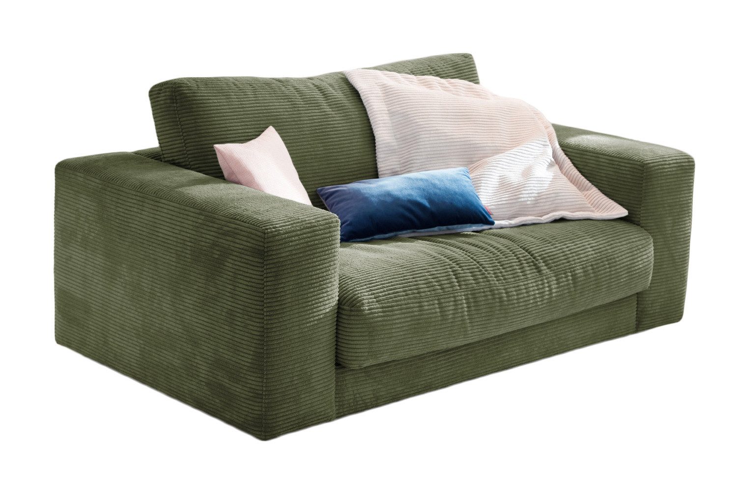 KAWOLA Sessel MADELINE, Doppelsessel Loveseat Cord verschiedene Farben