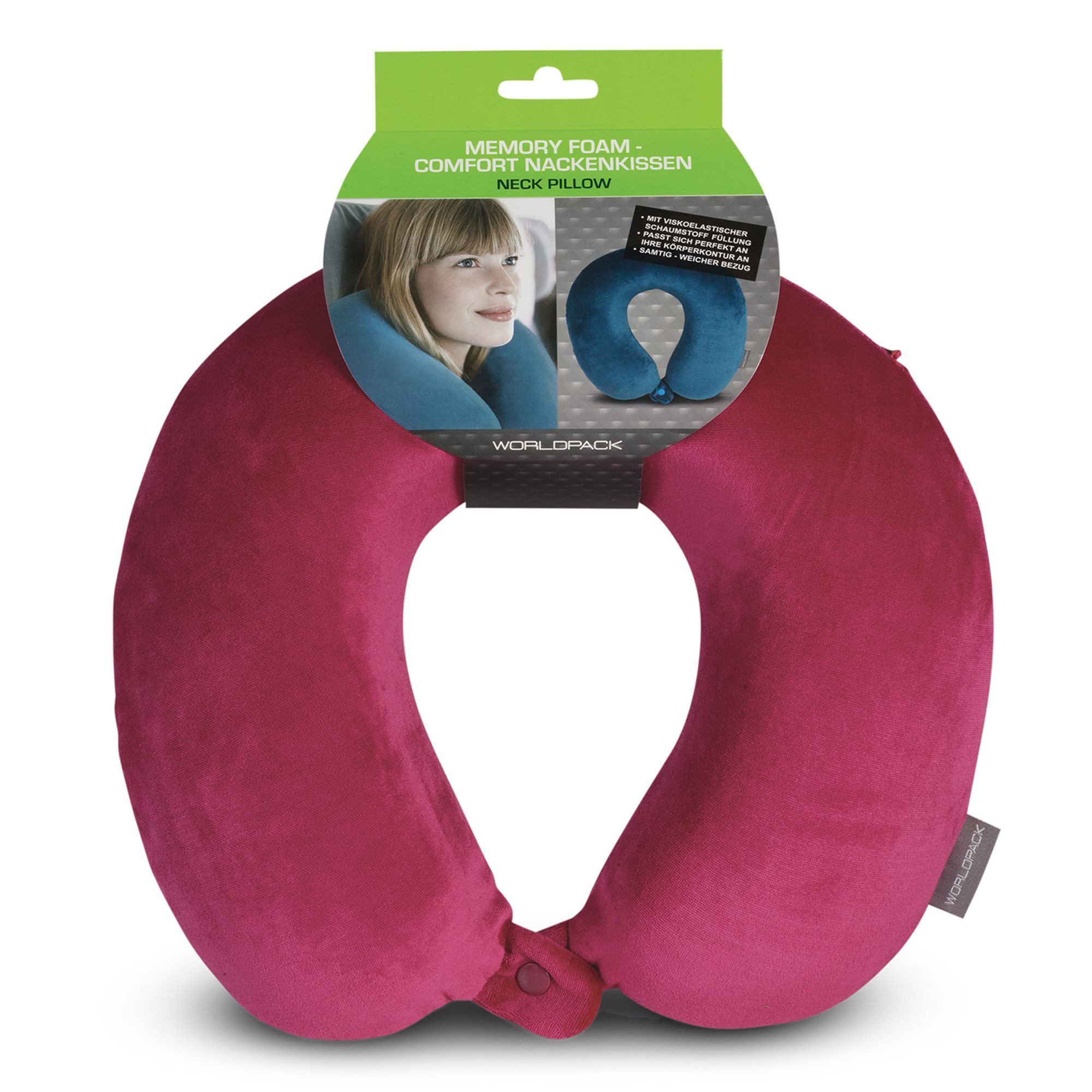 WORLDPACK Nackenstützkissen, Bezug: Fleece, Fleece günstig online kaufen