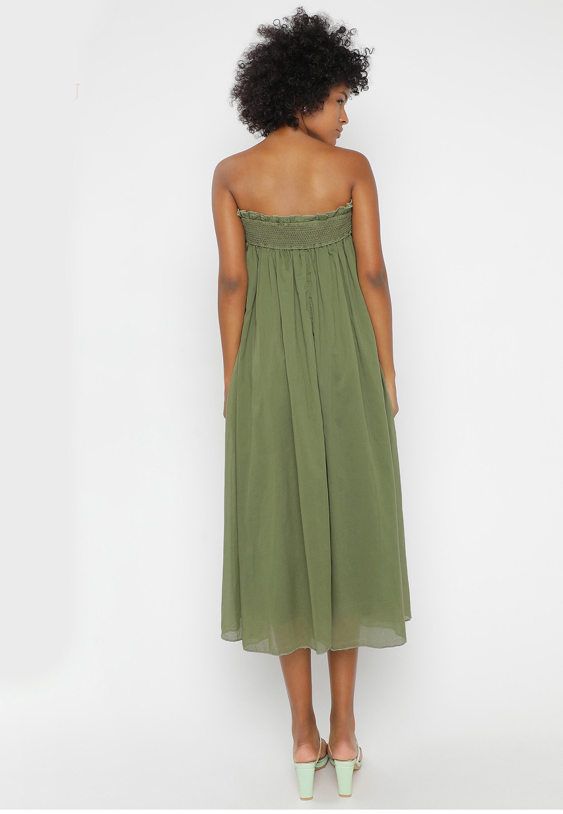 YC Fashion & Style Bandeaukleid Vielseitiger Maxirock/Bandeau Kleid aus Baumwolle Boho