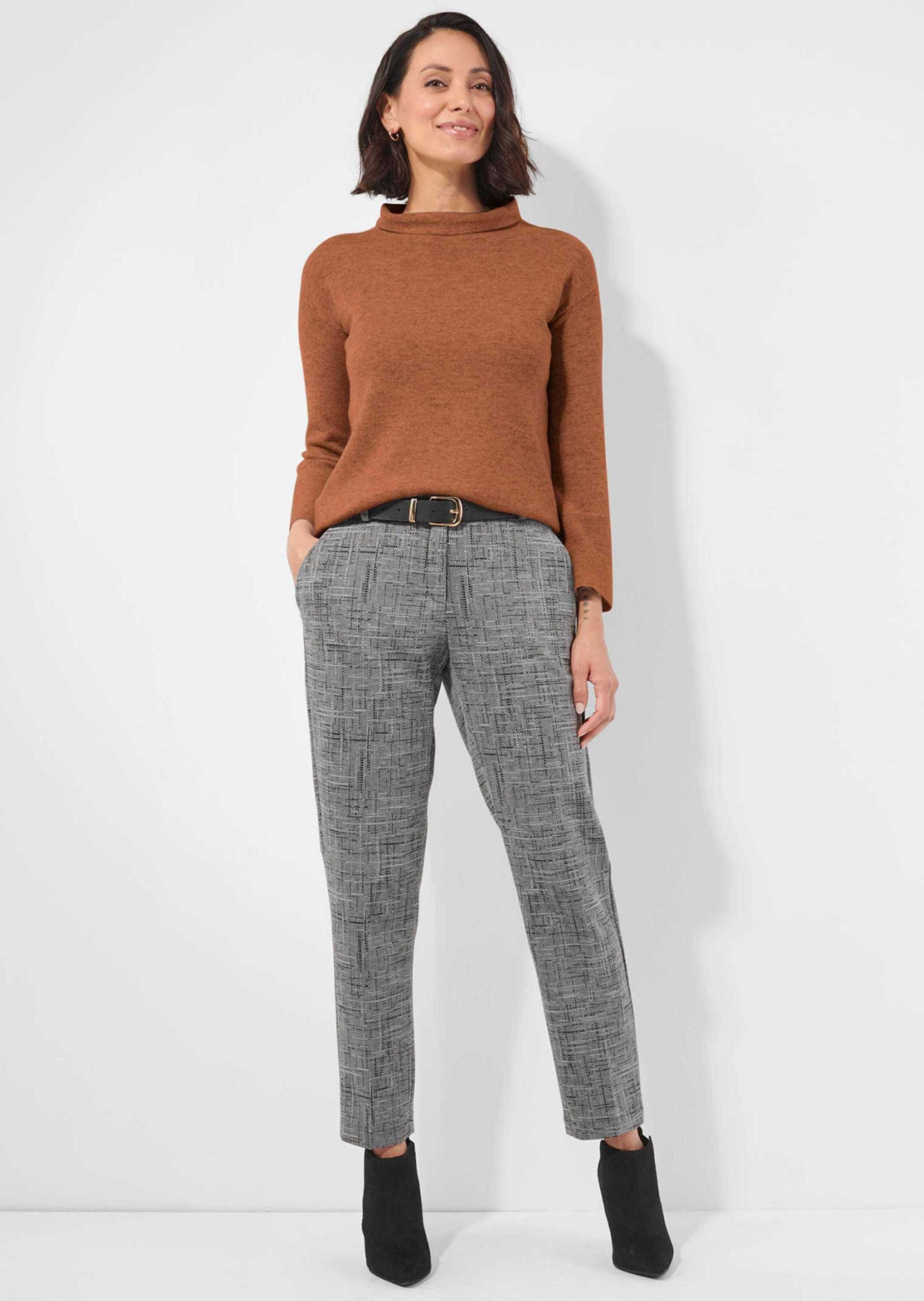 Alba Moda Strickpullover Pullover mit Stehkragen günstig online kaufen