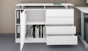 borchardt Möbel Sideboard Wallis, moderne grifflose Optik, Push-to-Open-Funktion