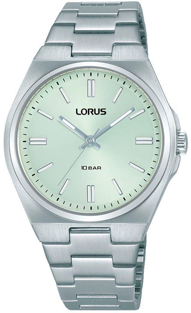 LORUS Quarzuhr RG305XX9, Armbanduhr, Damenuhr, Edelstahlarmband, analog, Leuchtindizes