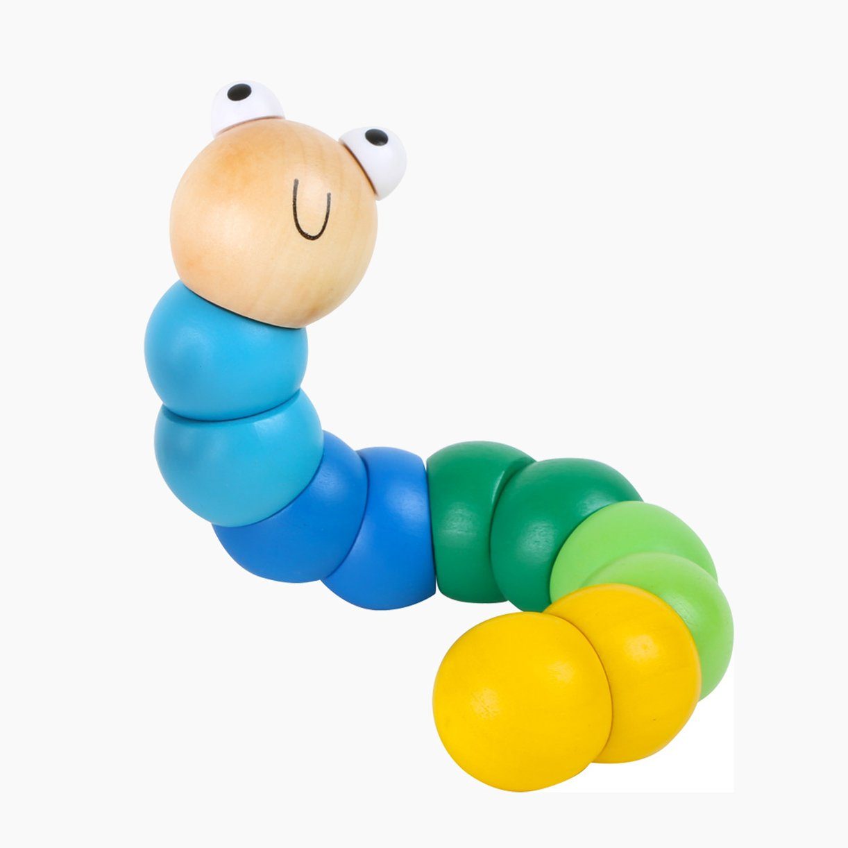 Small Foot Greifspielzeug Drehwurm Bunt 2er Set (packung, 2-tlg., sparset), lassen sich in alle Richtungen verbiegen.