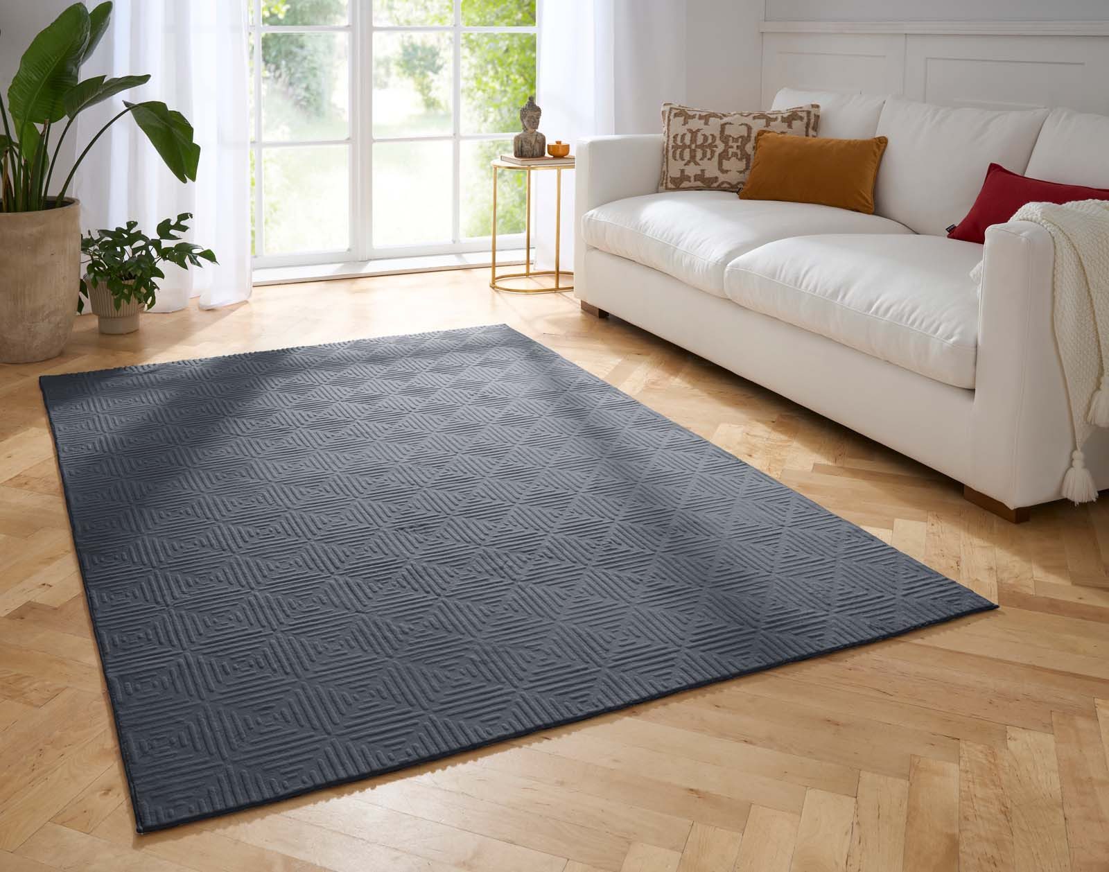TaraCarpet Teppich Taipe-Piastrella Hasenfell extra weich günstig online kaufen