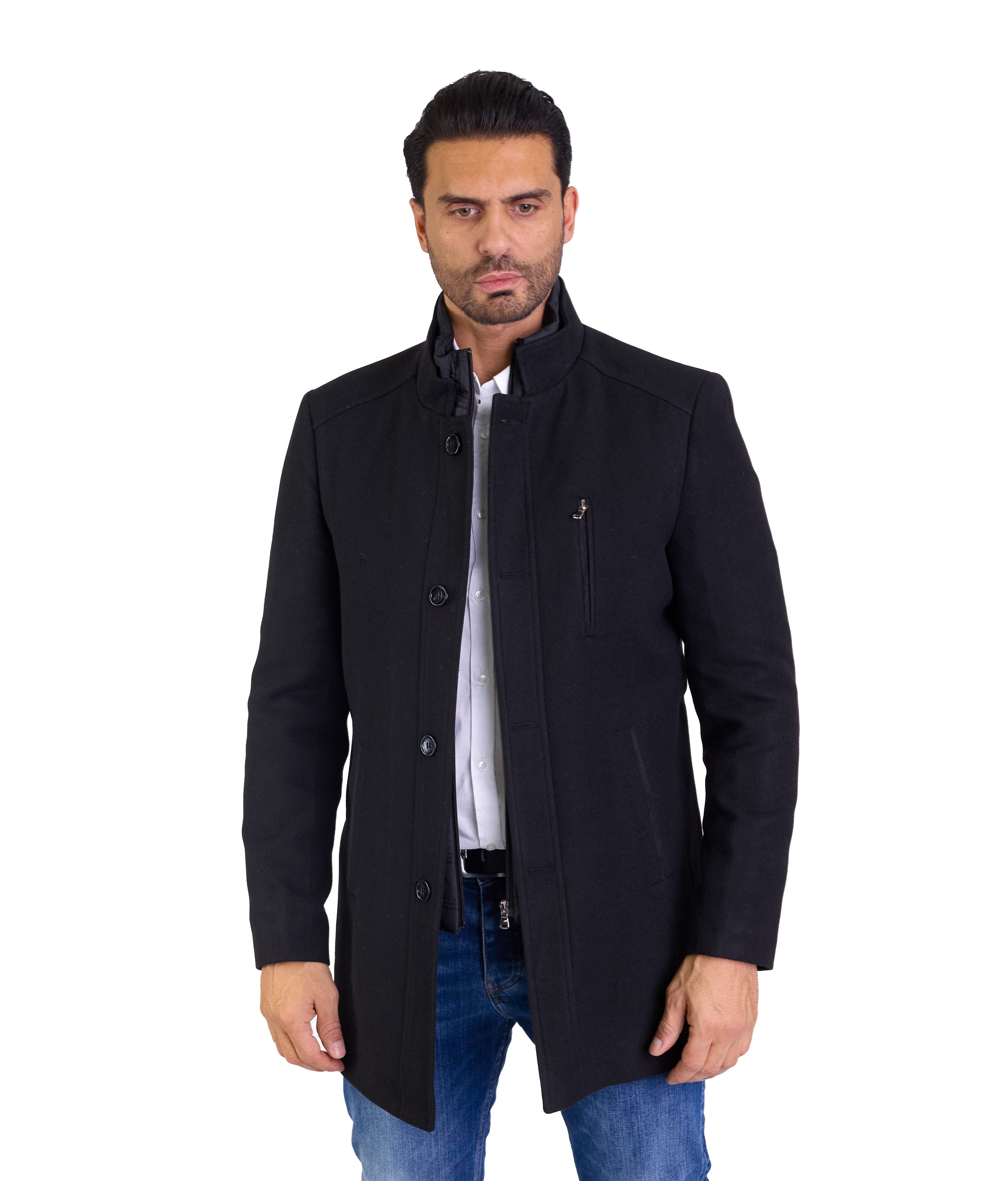 Denim Distriqt Wintermantel Herren Slim Fit günstig online kaufen