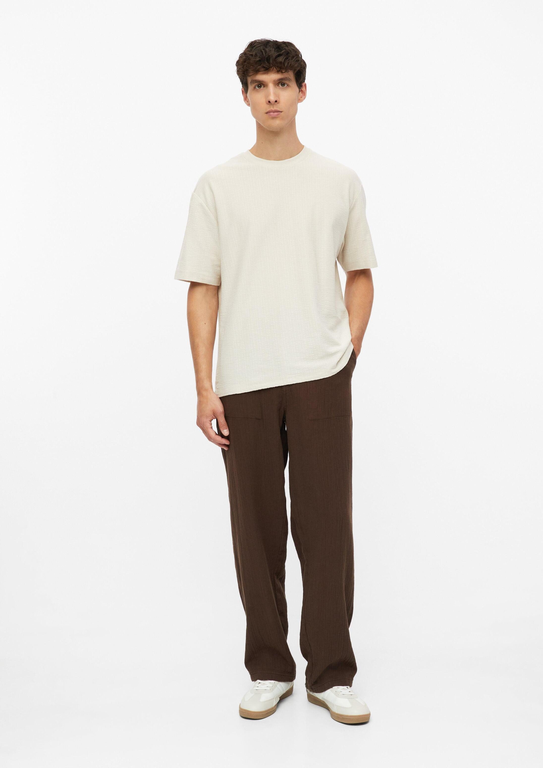 s.Oliver Chinos Hose WIDE LEG Boston: Relaxed-Fit-Hose aus schwerem Baumwoll-Musselin