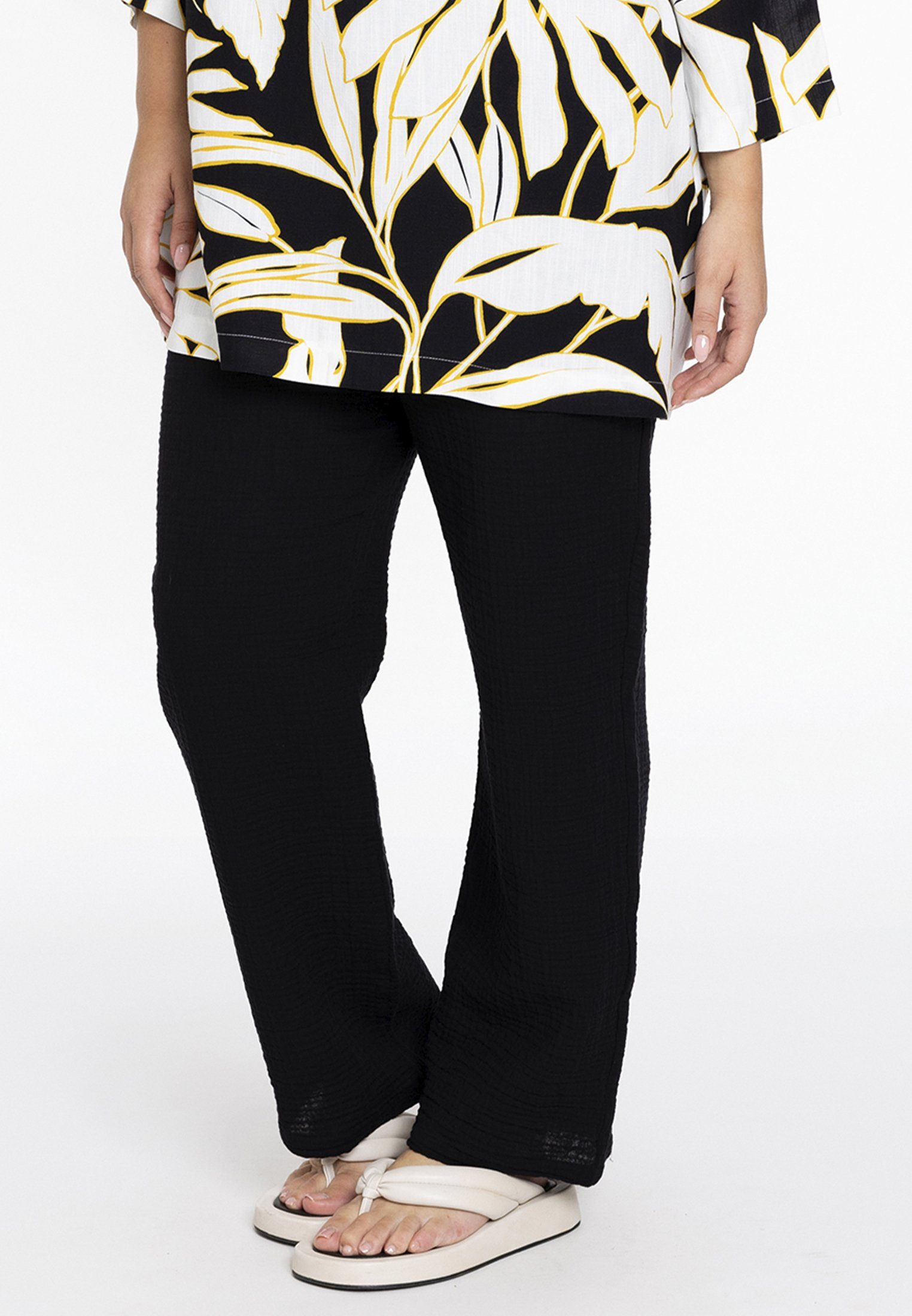 YOEK Bootcuthose Damen Hose Große Größen