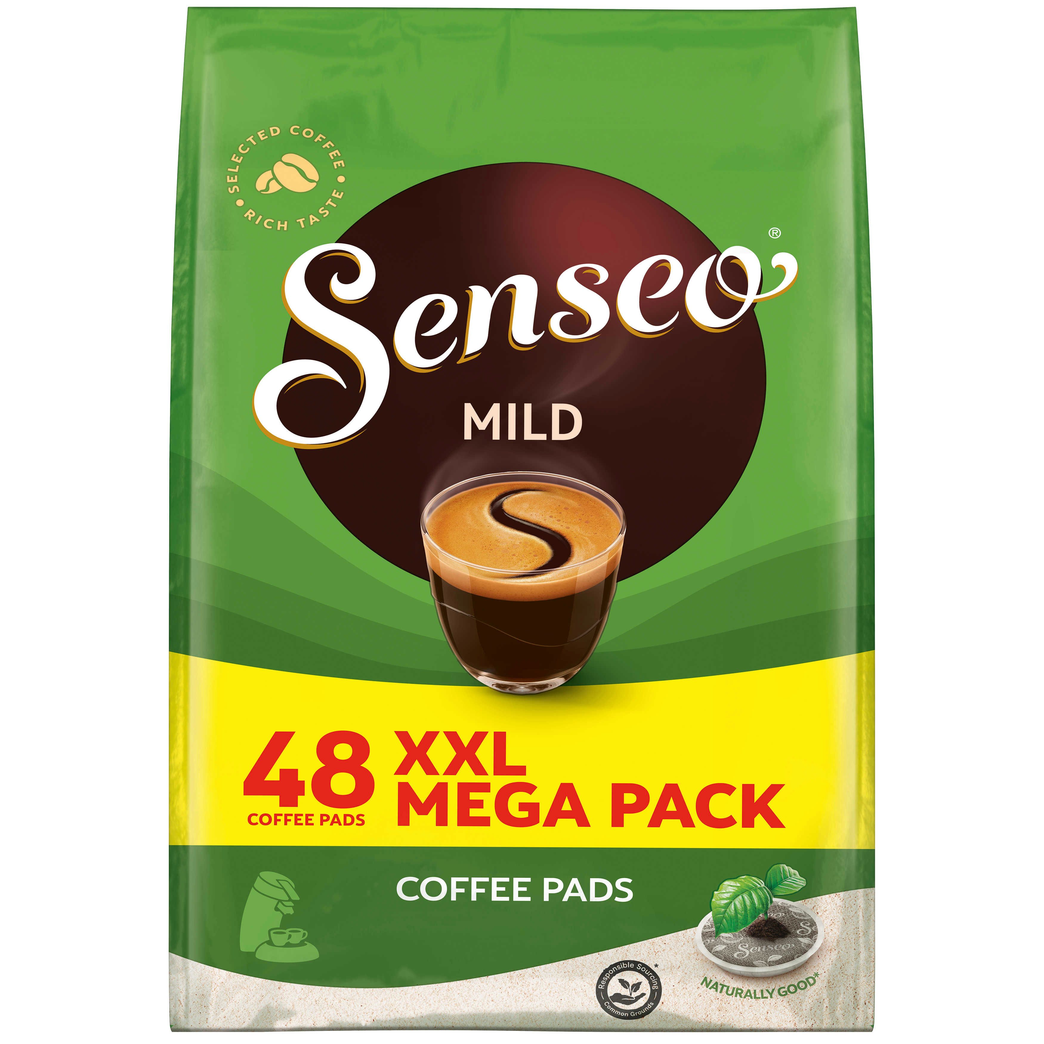 Senseo Kaffee Pads Mild helle Röstung XXL Pack 5 x 48 =240 Getränke, (Packung, 5er Pack)