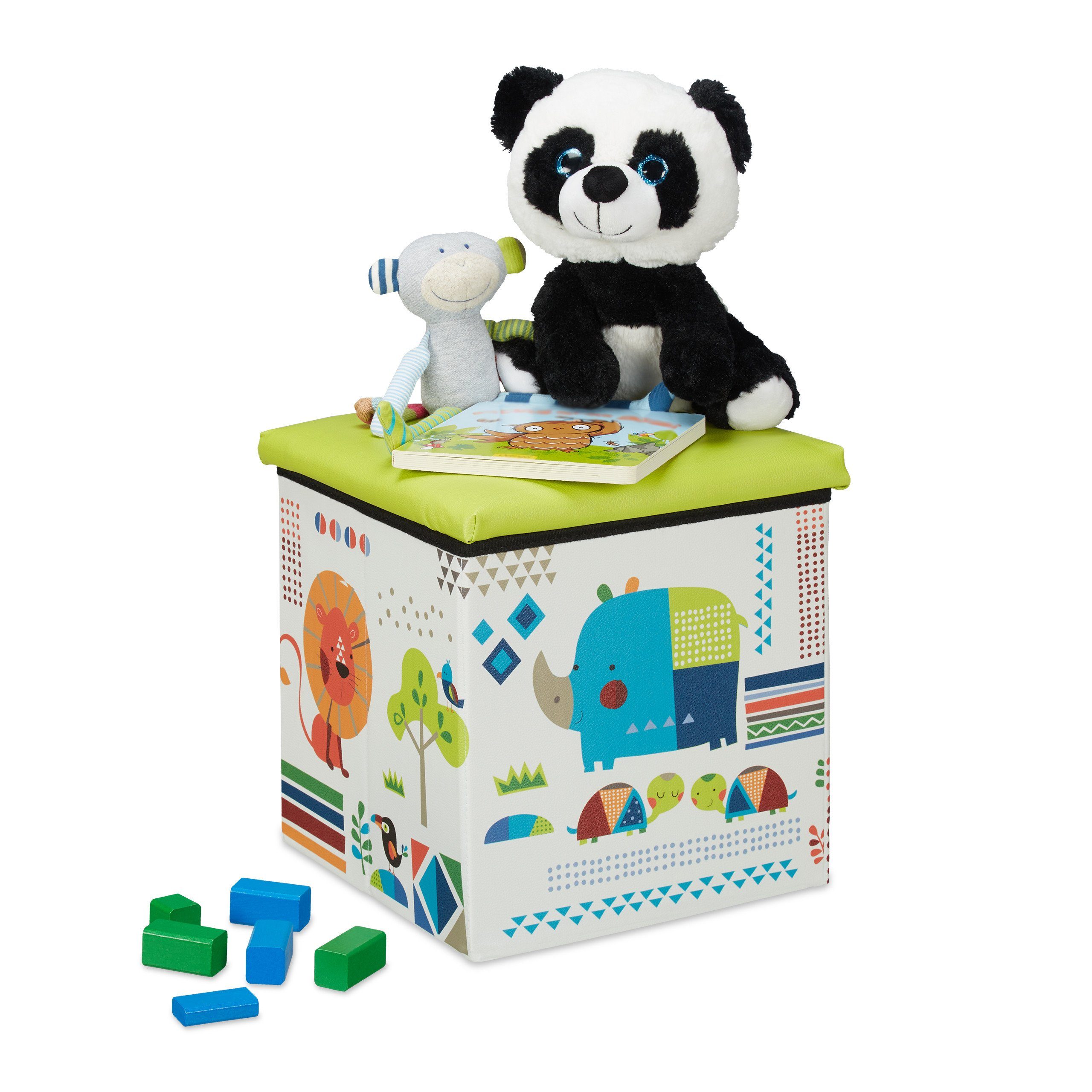 relaxdays Sitzhocker Kind, Tiere