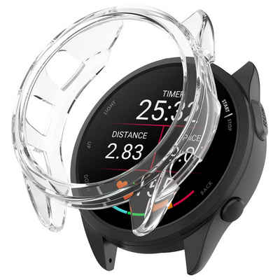 Wigento Smartwatch-Hülle Für Garmin Forerunner 165 / 165 Music TPU Watch Gehäuse Transparent