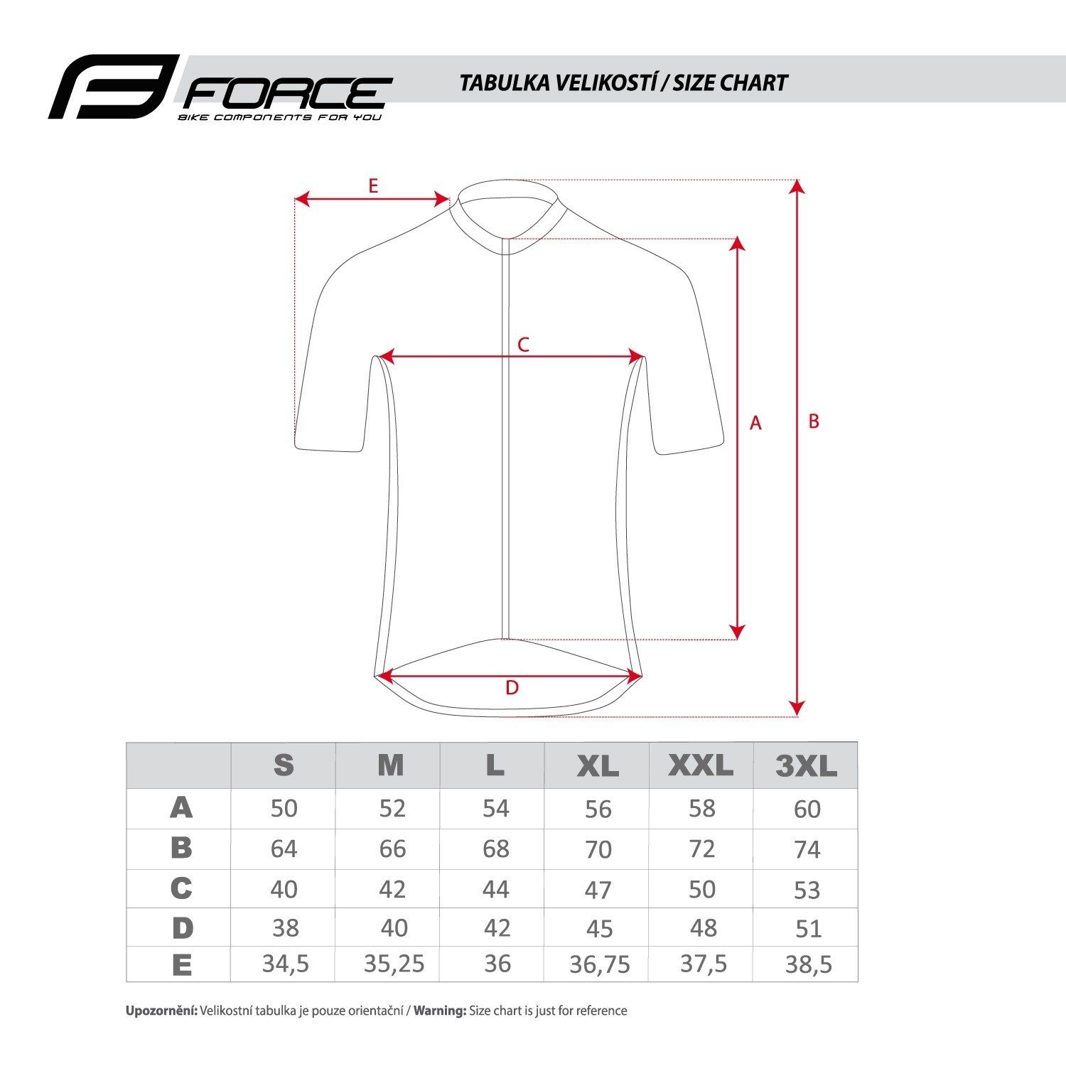 FORCE Radtrikot Jersey LIFE kurzarm, Orange %%%