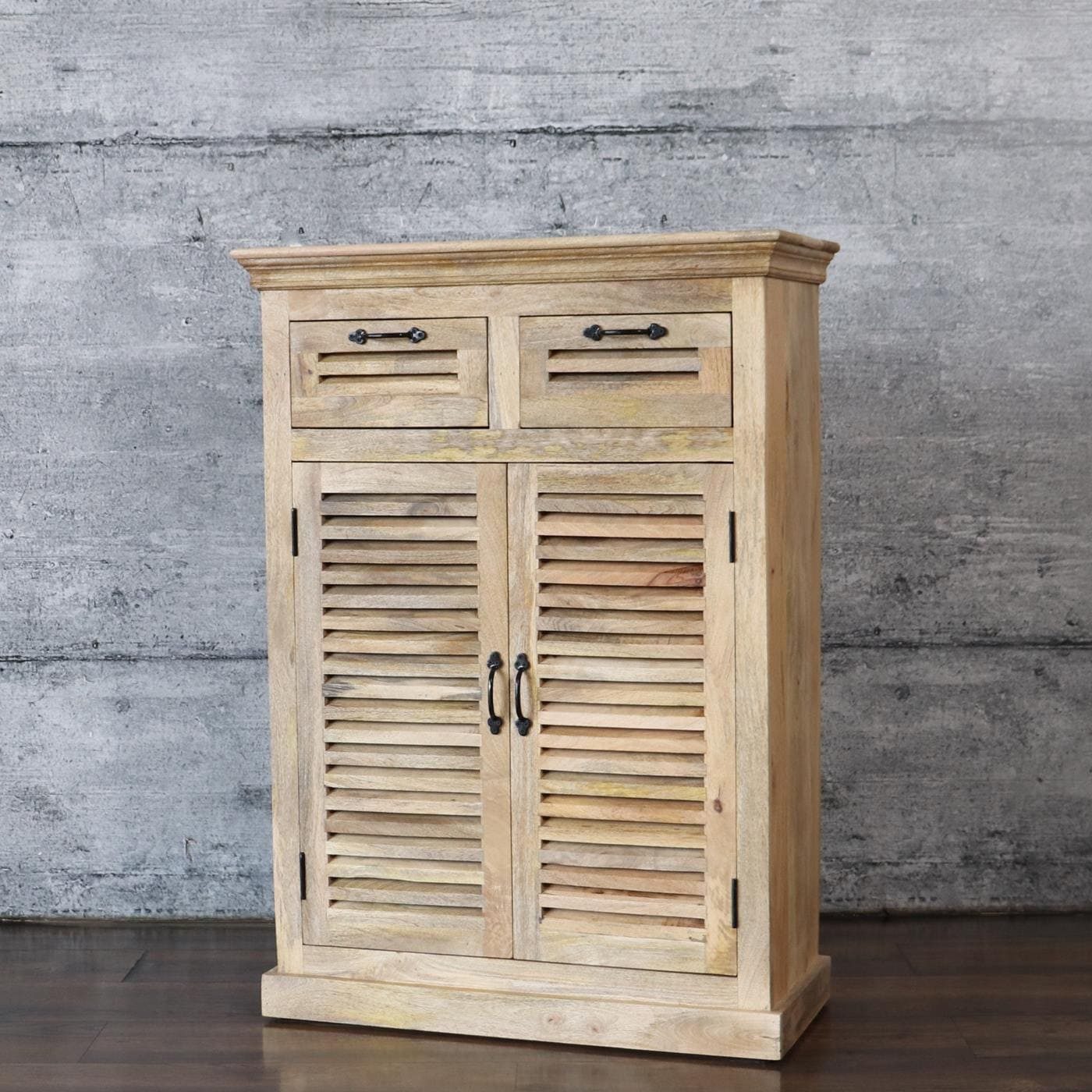 baario Highboard Highboard MAREDA Lamellen, massiv günstig online kaufen