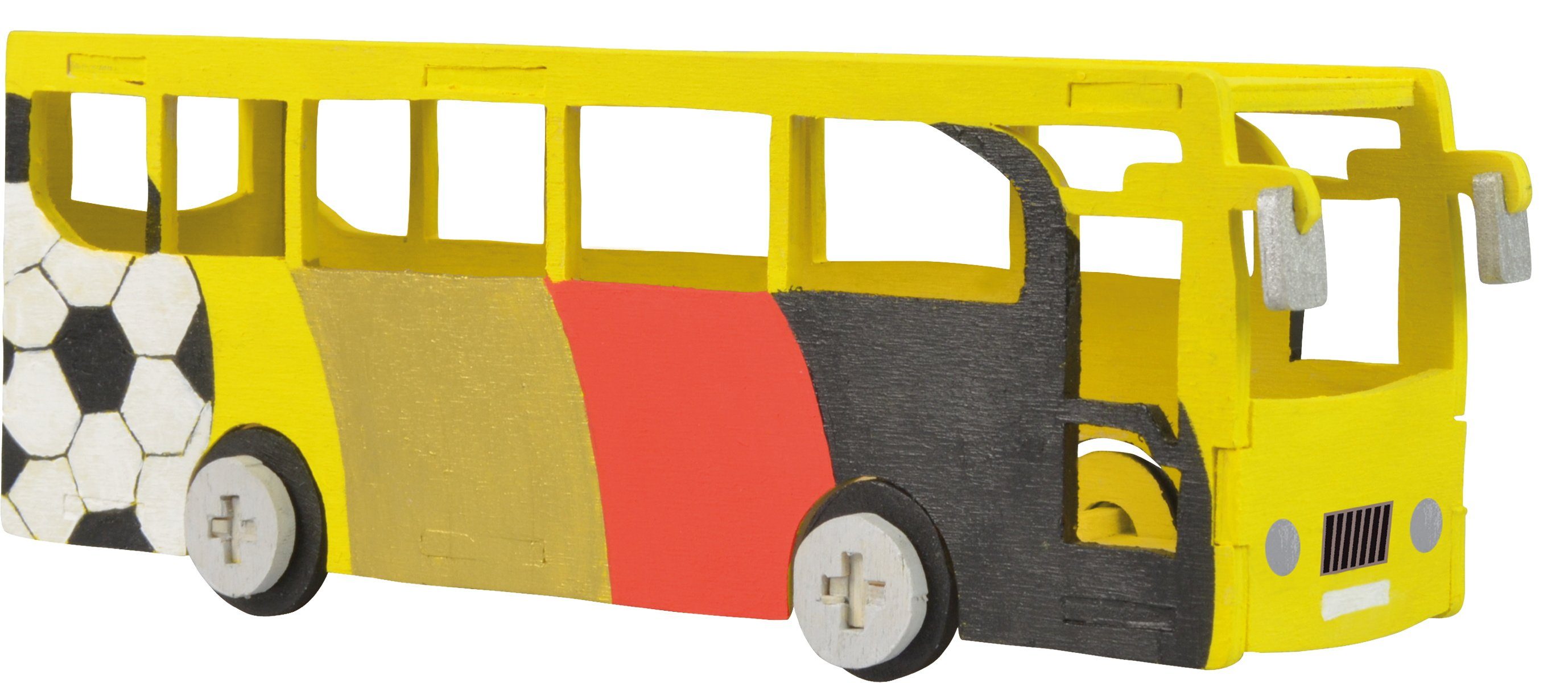 Pebaro 3D-Puzzle Holzbausatz Bus, 851/6, 20 Puzzleteile