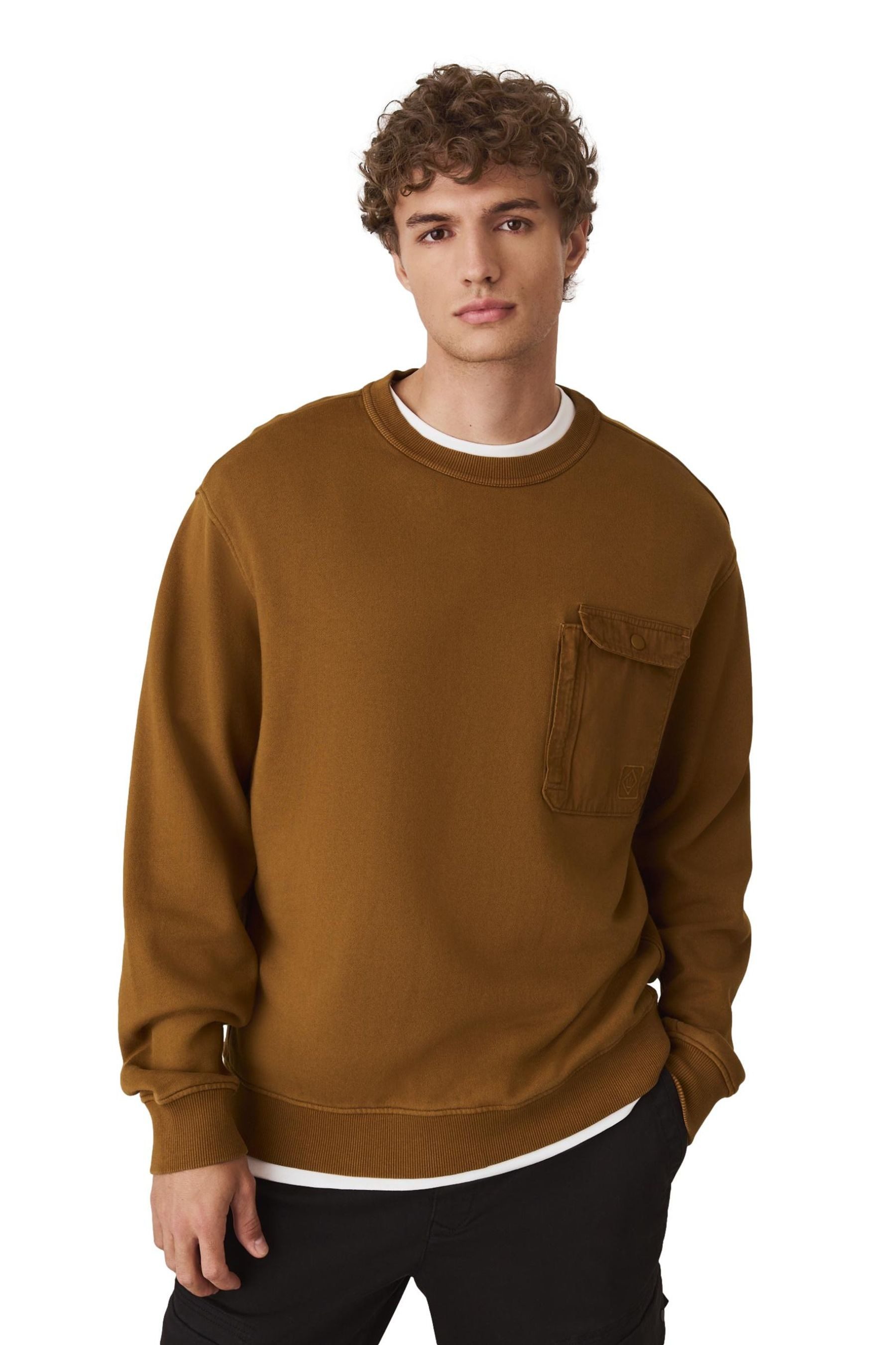 Next Sweater Utility-Sweatshirt mit Rundhalsausschnitt (1-tlg)
