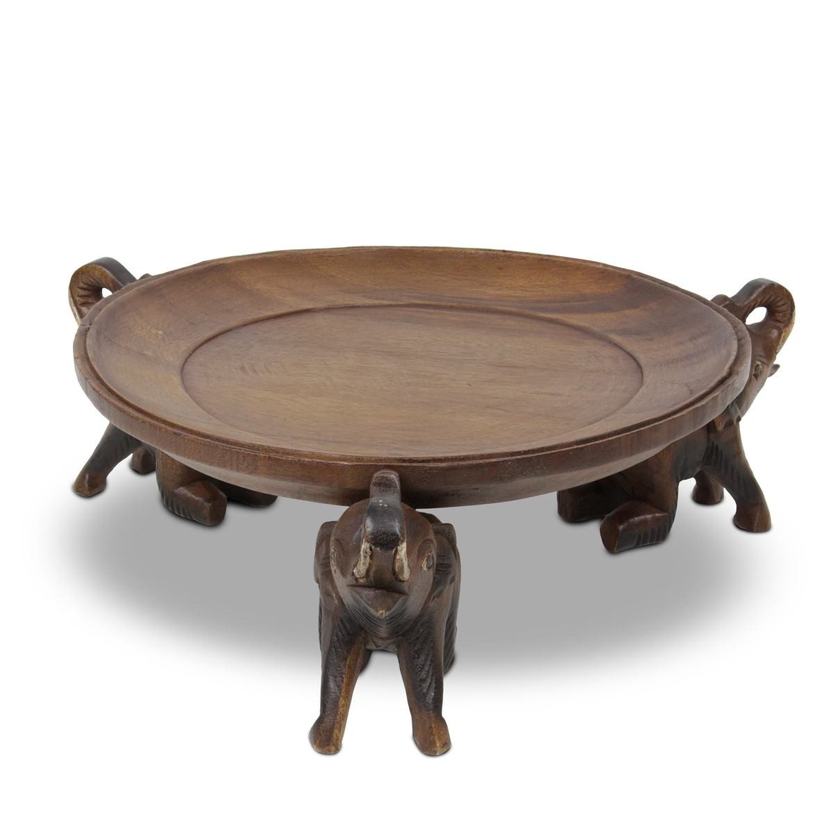 Oriental Galerie Dekotablett Teller Schale Deko mit 3 Elefanten - 30cm (1 S günstig online kaufen