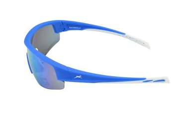 Gamswild Sportbrille UV400 Sonnenbrille Fahrradbrille Skibrille TR90 Damen Herren, Modell WS2436 in, blau, schwarz, weiß