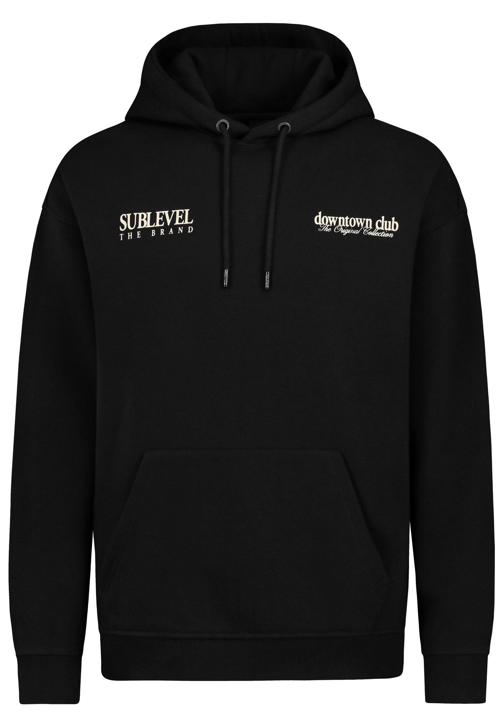 SUBLEVEL Hoodie Herren Kapuzenpullover mit auffälligem Backprint Sweater, K günstig online kaufen
