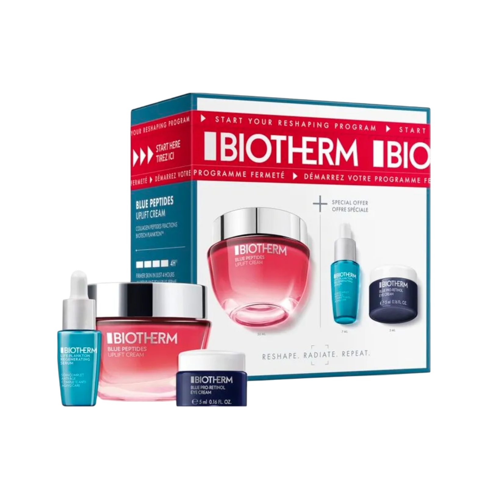 BIOTHERM Gesichtspflege-Set Blue Peptides Routine Set, 3-tlg.