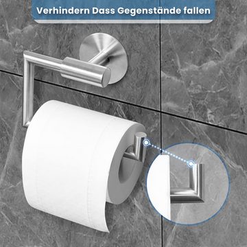 Caterize Toilettenpapierhalter Klopapierhalter Klorollenhalter Klopapierrollenhalter Ohne Bohren (1-St)