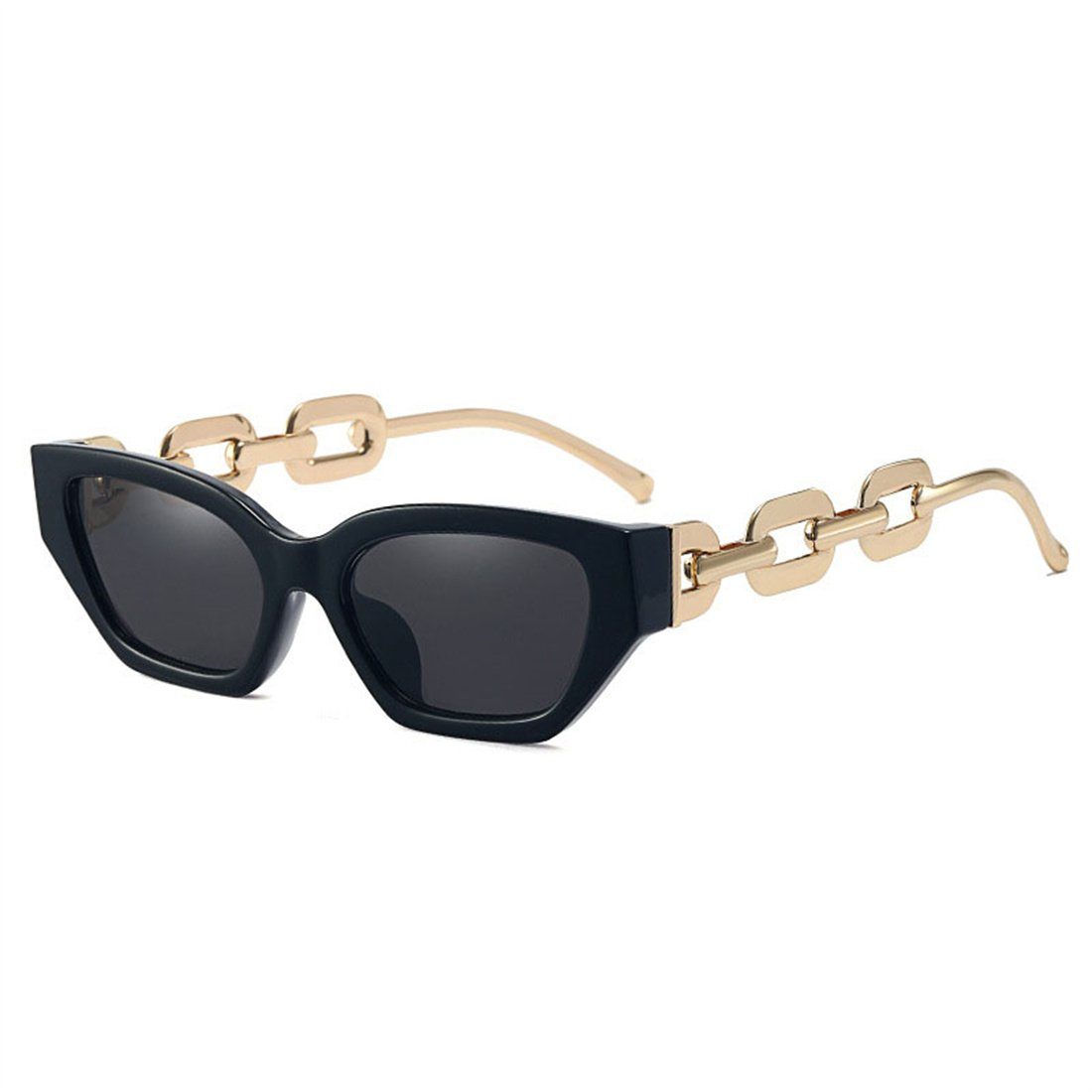 mit kleinem Sonnenbrille DÖRÖY Trendige aus Damen-Sonnenbrille Rahmen Metall,Sonnenbrille