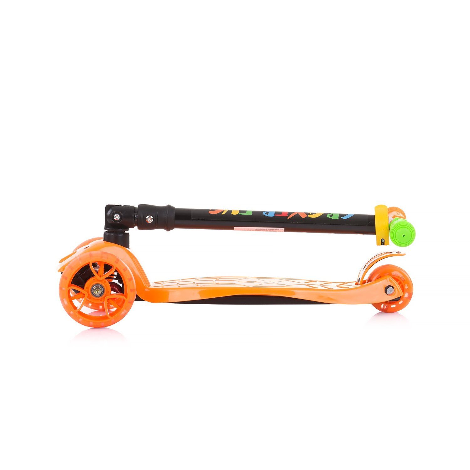 Chipolino Räder Cityroller Lenker Licht Scooter Graffiti Evo, Croxy 3 Kinderroller orange höhenverstellbar