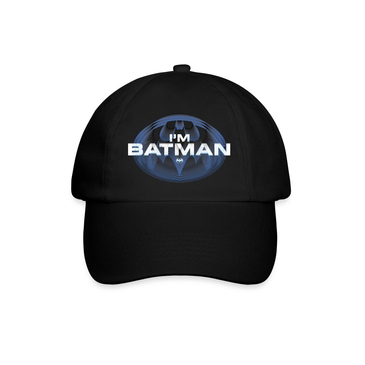 Spreadshirt Baseball Cap The Flash I'm Batman Blaues Logo Baseballkappe (1-St)