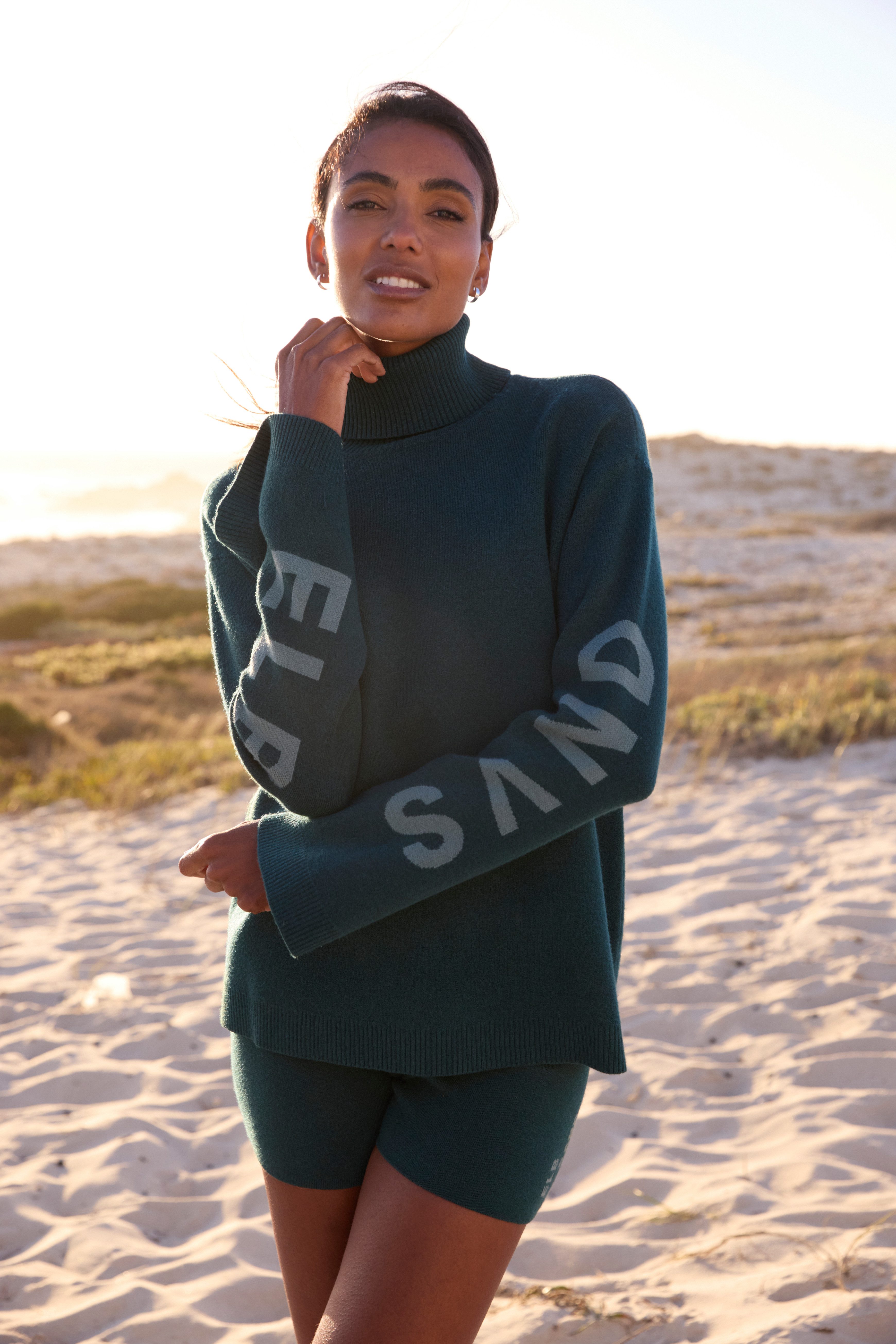 Elbsand Rollkragenpullover aus hochwertigem Strick mit eingestricktem Logo, günstig online kaufen