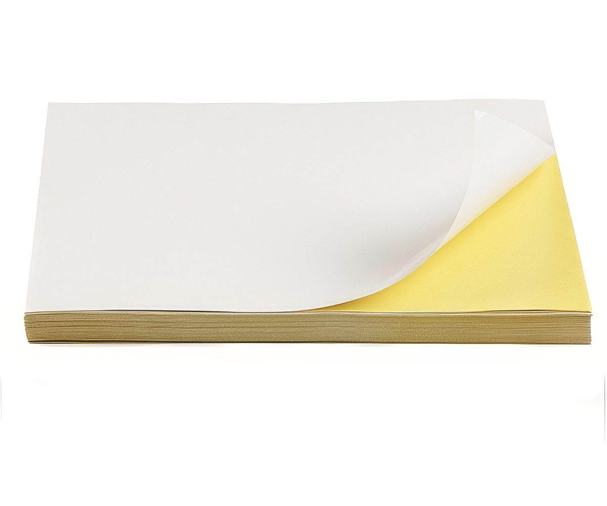 Yudu Etikettenpapier 100 Blatt Universal Etiketten DIN A4 selbstklebend Schnittgestanzt – Bild 3 von 3