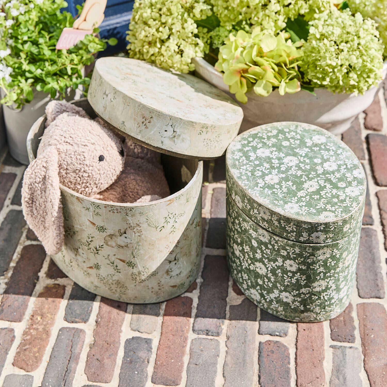 Mirabeau Dekokorb Box 2er Set Puddlebrook bunt (2er Set, 2er Set)