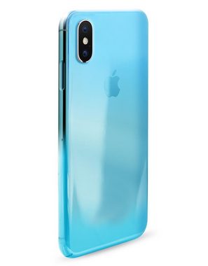 Puro Handyhülle Puro Ultra Slim 0.3 Cover TPU Case Schutz-Hülle Klar für Apple iPhone X Xs, dünn