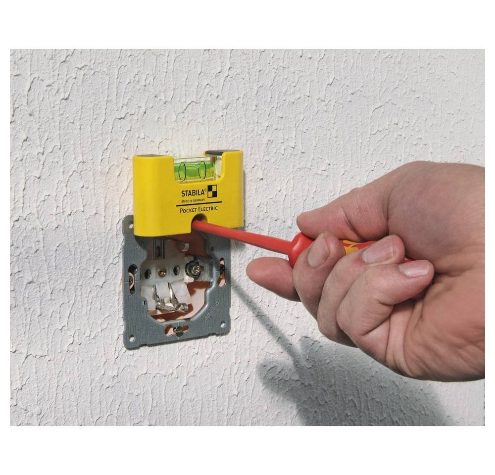 Thumbnail - Stabila Wasserwaage Kunststoff-Miniformat-Wasserwaage Pocket Electric