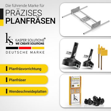 Kasper Solutions® Wendeplattenfräser Kasper Solutions® Profi Planfräser 8mm Schaft / 12mm Schaft, Profi Planfräser, Wendeschneidplatten ebenfalls erhältlich, Extrem langlebig