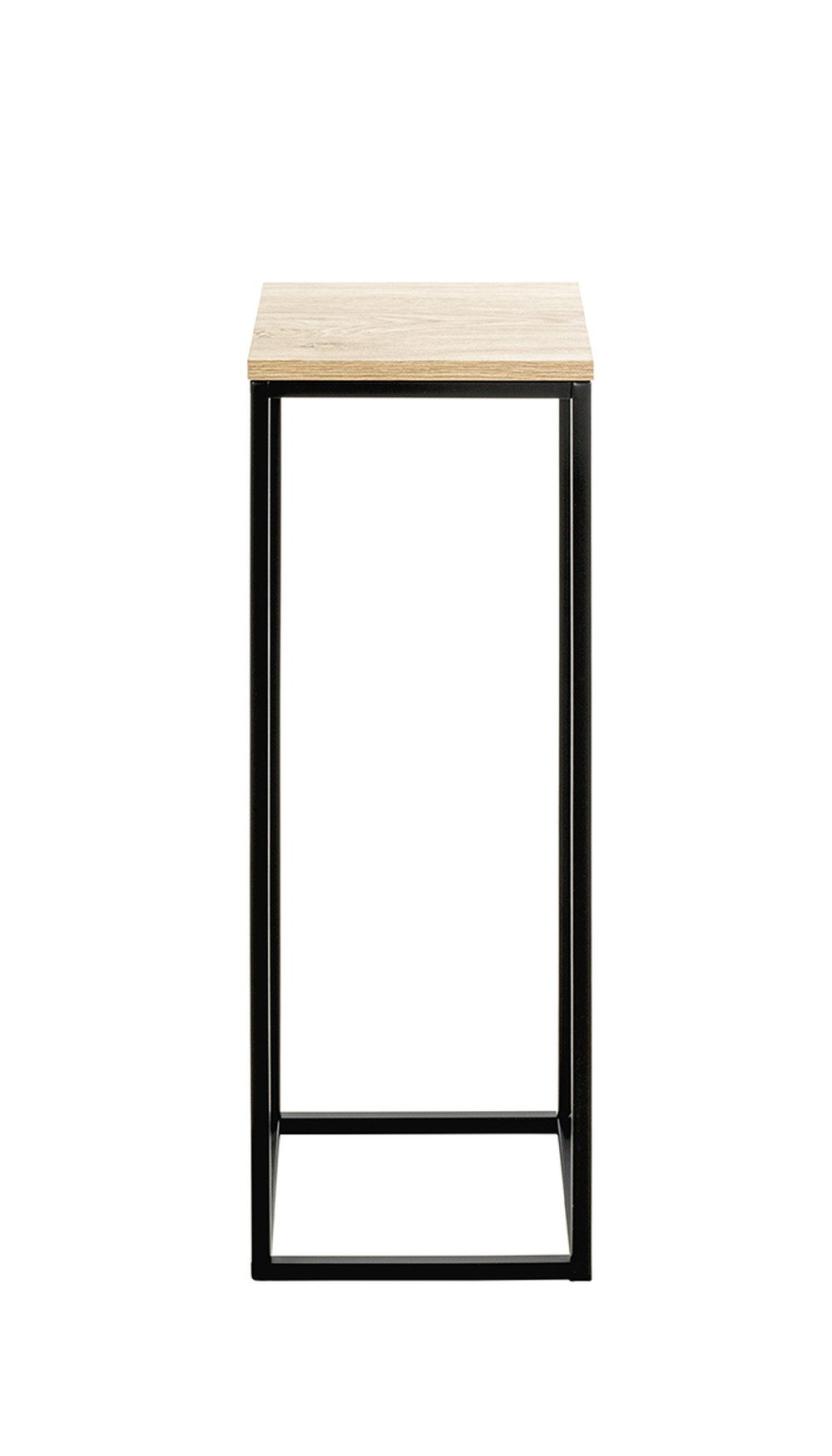 freiraum Blumentisch 52568, in eiche, schwarz, MDF, Metall - 23x67x23cm (BxHxT)