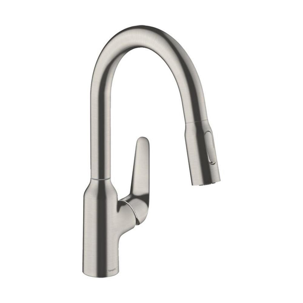 hansgrohe Küchenarmatur hansgrohe 180 Focus M42, ausziehbarer Schlauch mit Brausefunktion