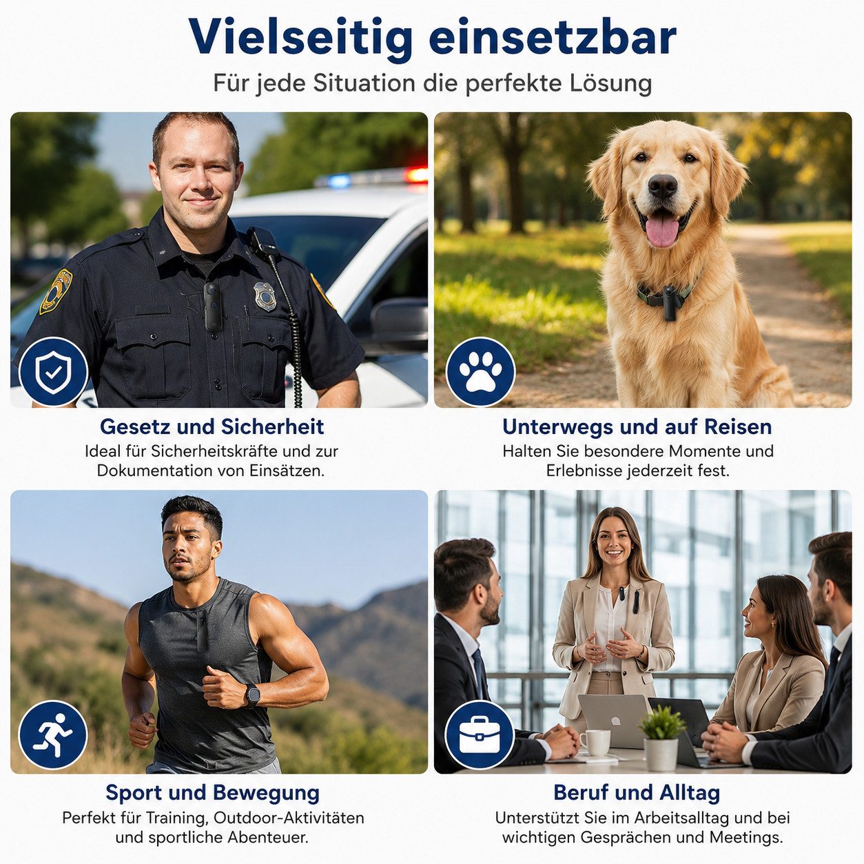 SpionProfi Überwachungskamera 32GB Clip Bodycam Mini Kamera Video Bild Überwachungskamera Actioncam (Außenbereich, Innenbereich, 1-tlg., Mini versteckte Kamera Auto Haus mit Nachtsicht & Bewegungsmelder)