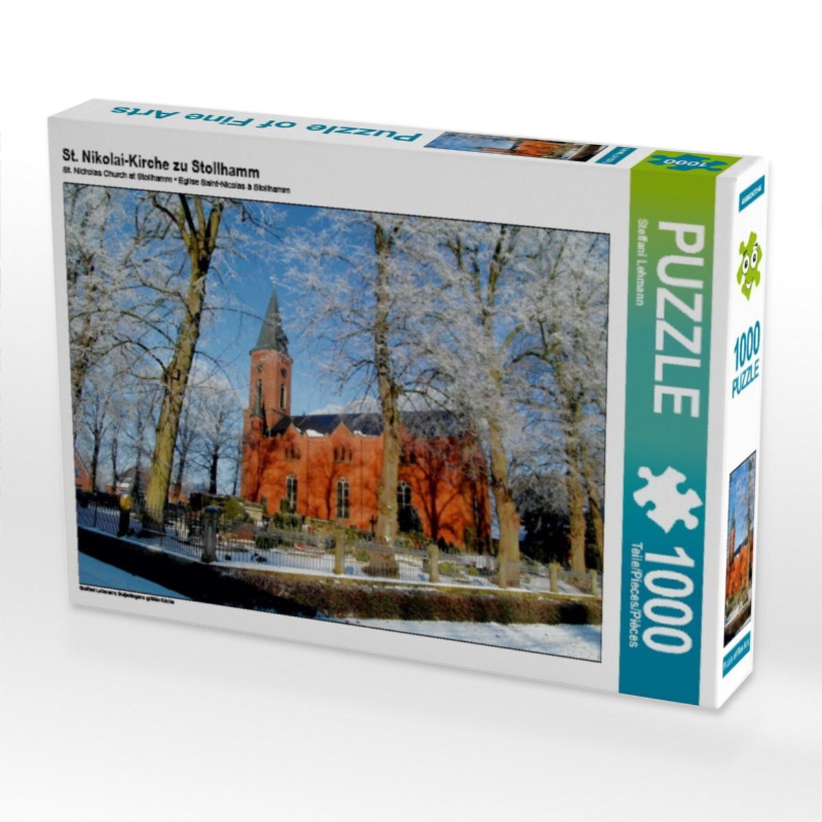 64 1000 Bild Puzzle CALVENDO Puzzleteile Steffani x Teile zu Nikolai-Kirche CALVENDO von Lehmann, Puzzle 1000 St. Stollhamm Lege-Größe 48 cm Foto-Puzzle