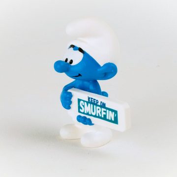 Schleich® Spielfigur Die Schlümpfe Schlumpf Smurfin Schild
