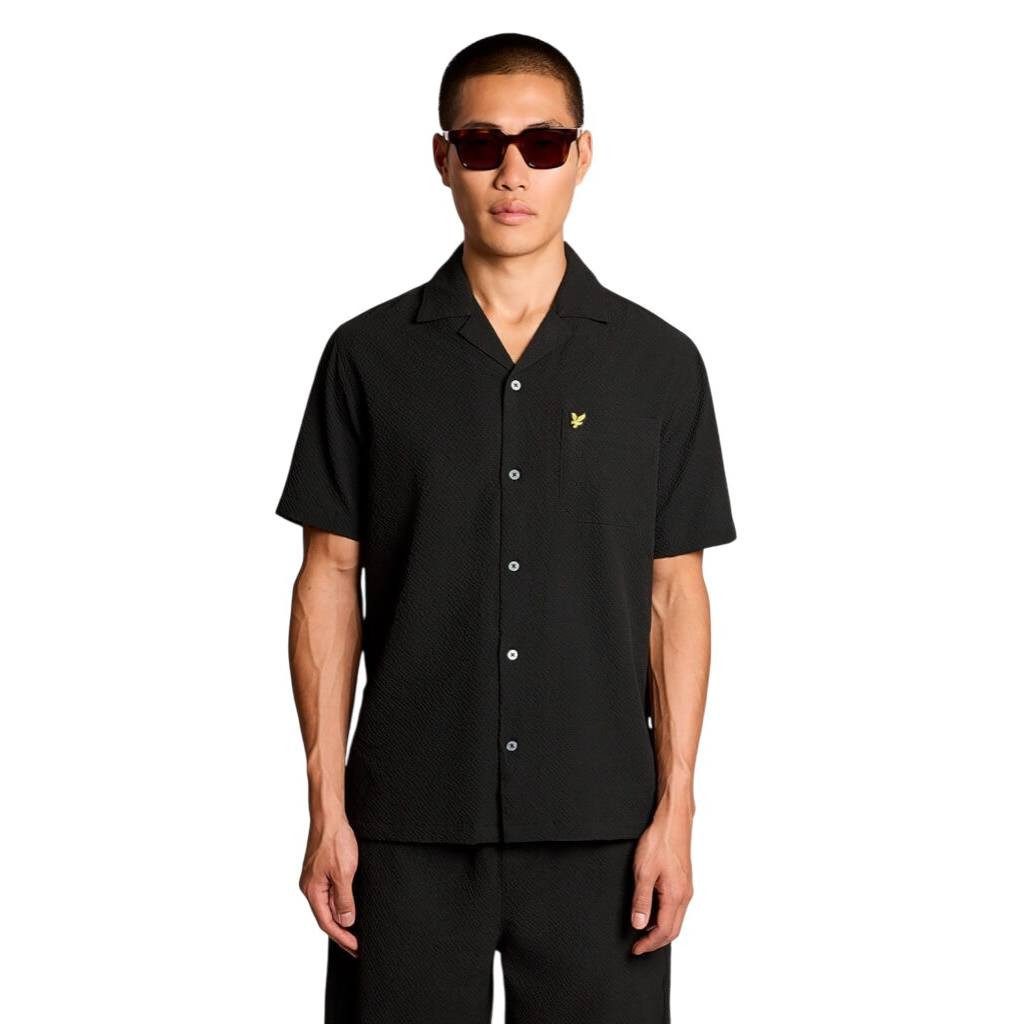 Lyle & Scott Kurzarmhemd Hemd Lyle & Scott Crinkle Resort Shirt