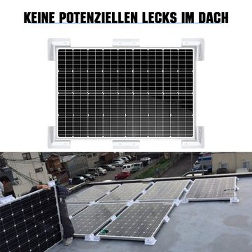 PFCTART Eckhalterung Solarmodul Dach bohrungsfreie Halterung für RV, Boote Solarmodul-Halterung, (6-tlg)